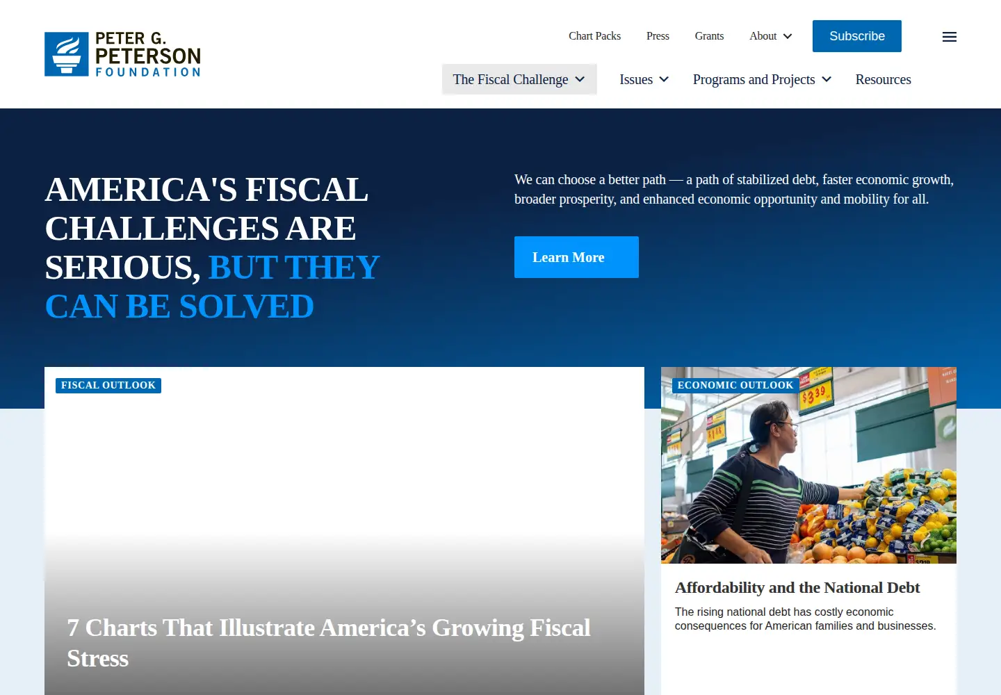 Screenshot of pgpf.org