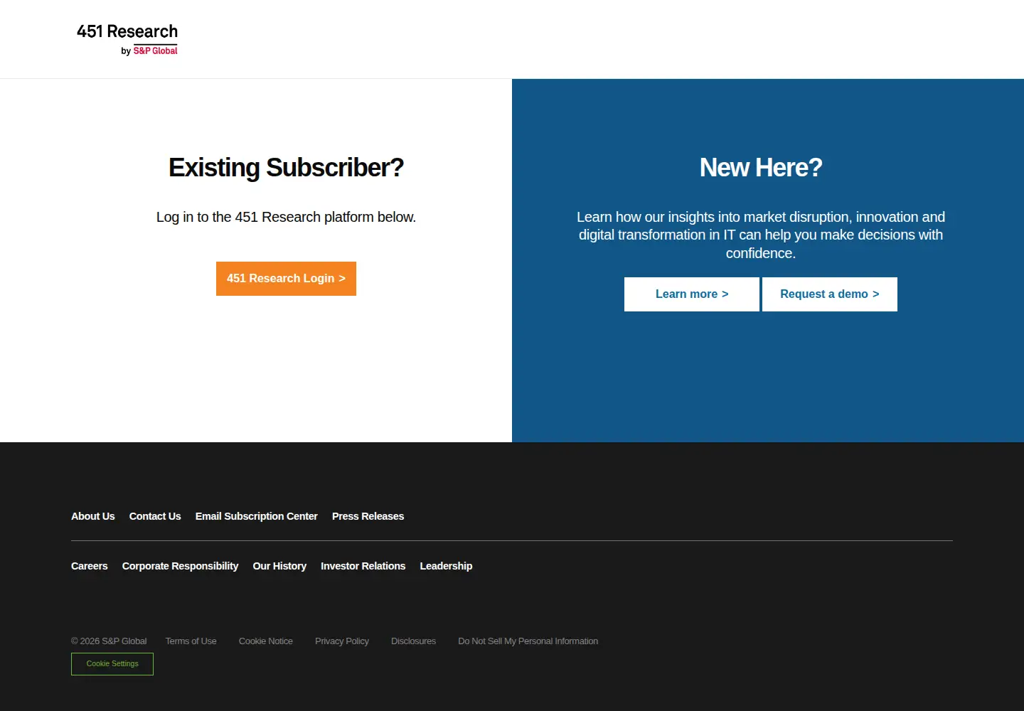 Screenshot of 451research.com