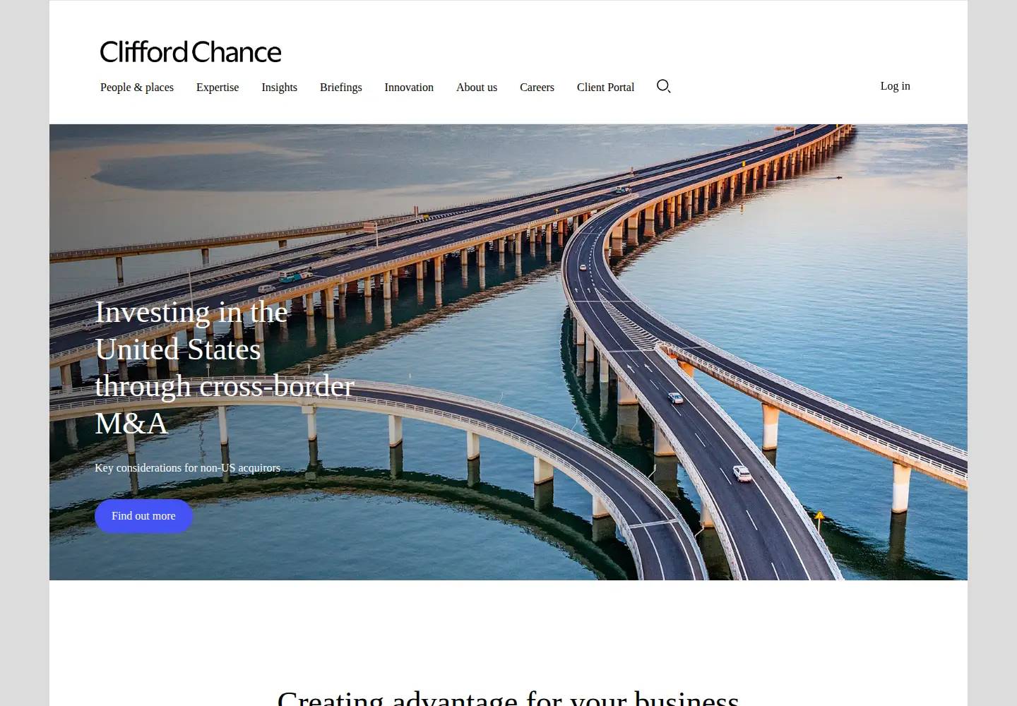 Captured homepage of cliffordchance.com in the current scan