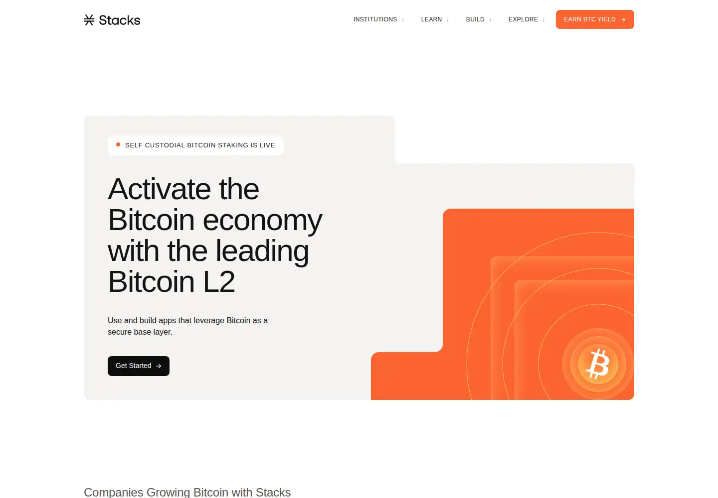 Screenshot of blockstack.org