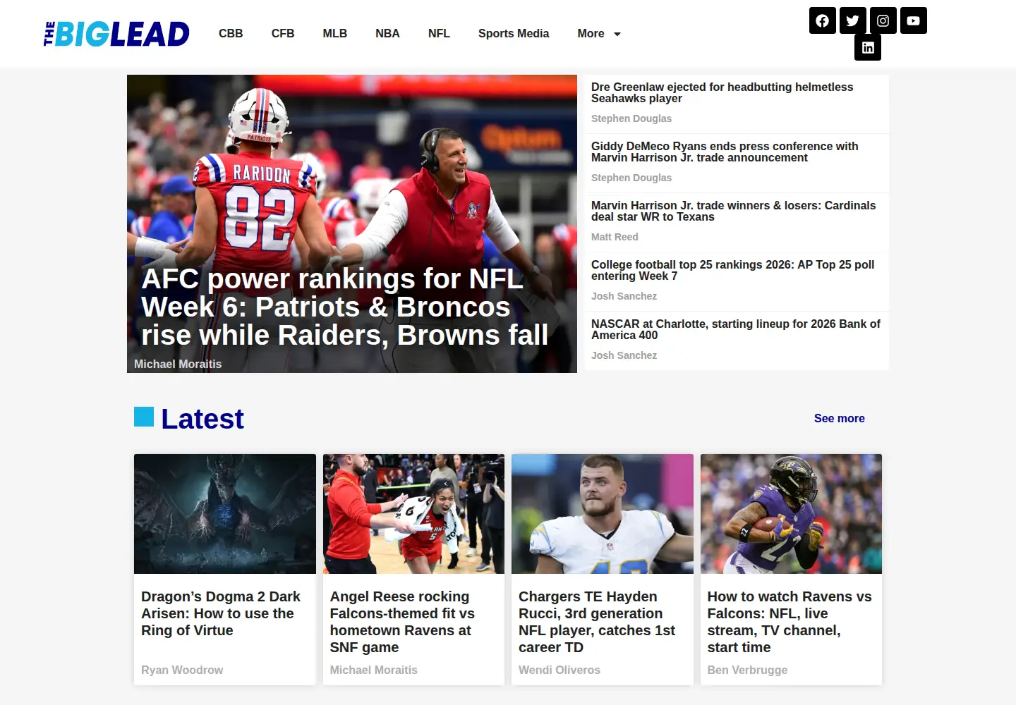 Screenshot of thebiglead.com