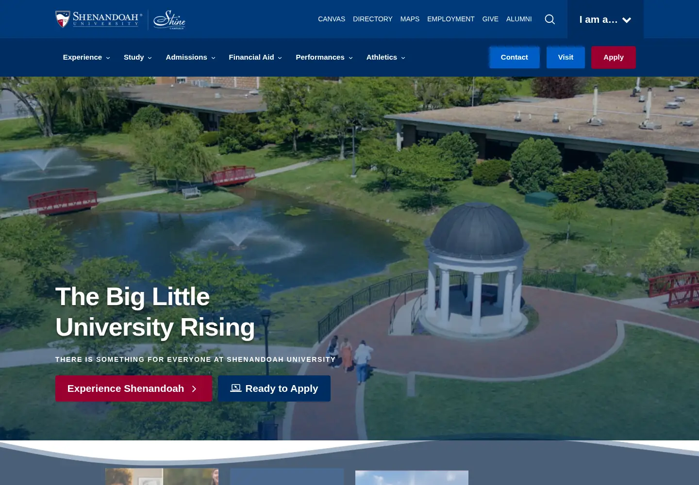 Captured homepage of su.edu in the current scan