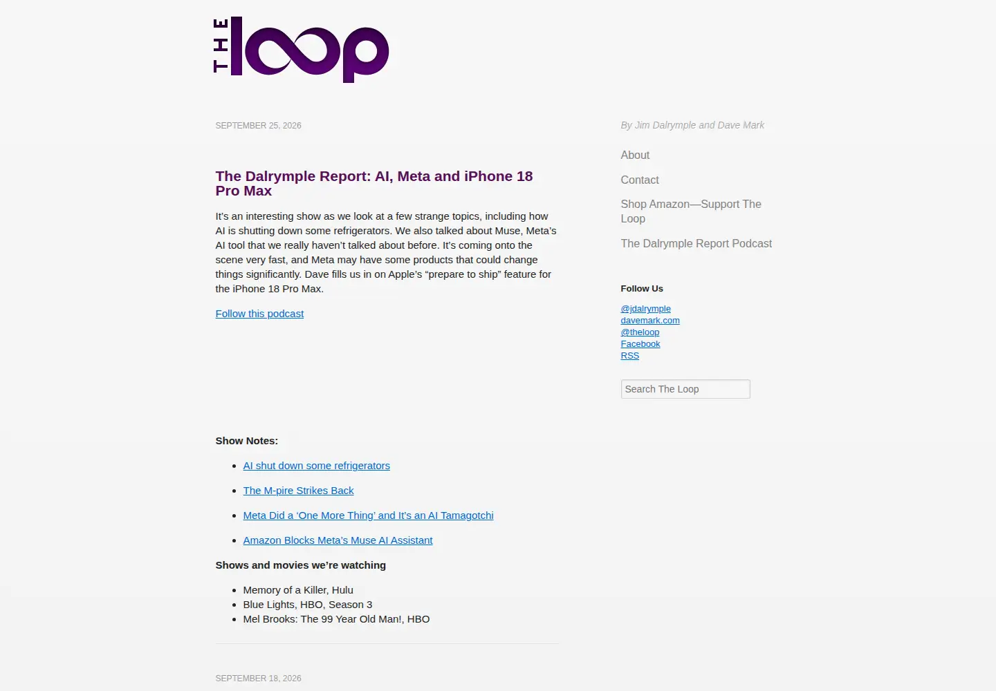 Screenshot of loopinsight.com