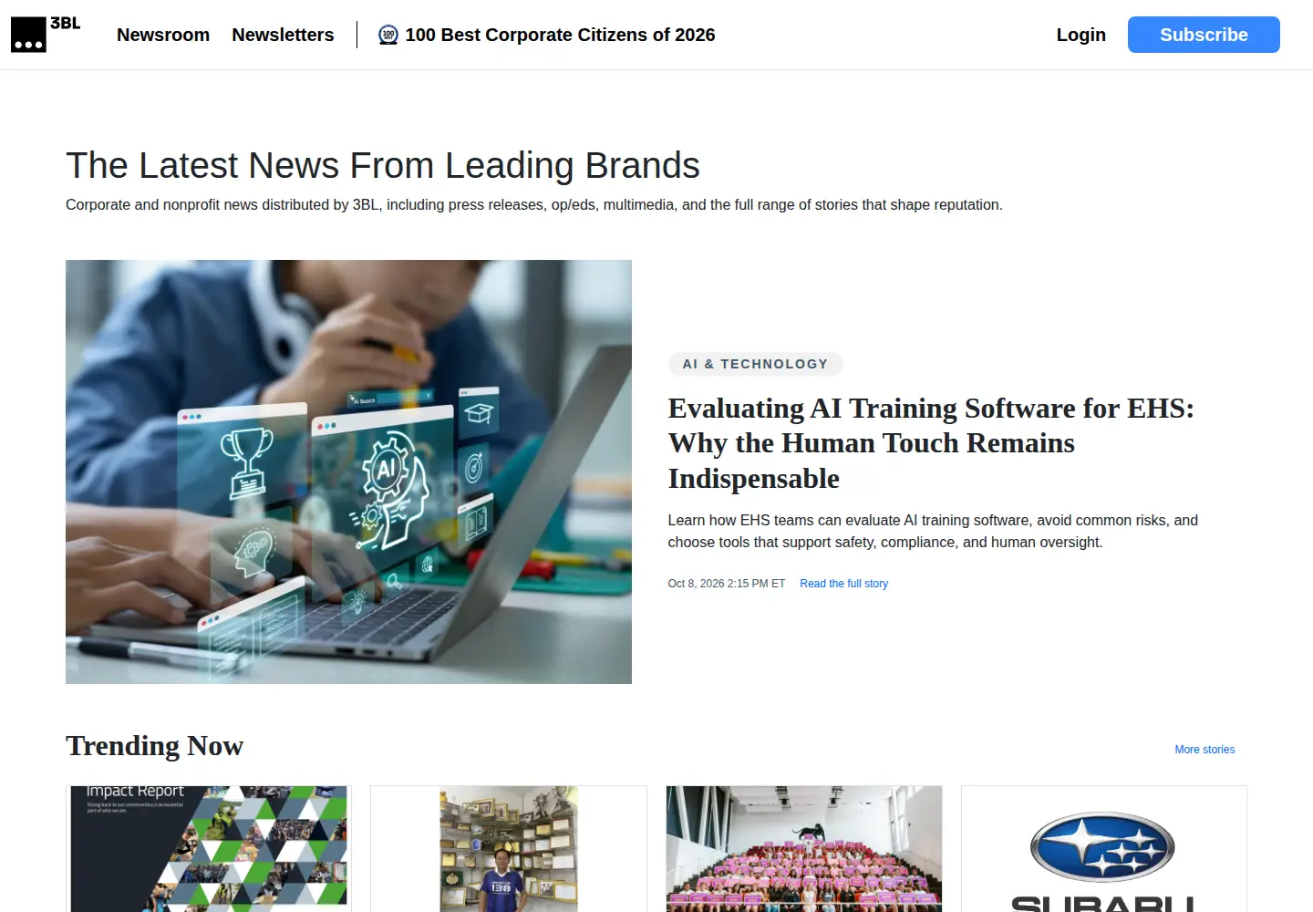 Screenshot of 3blmedia.com