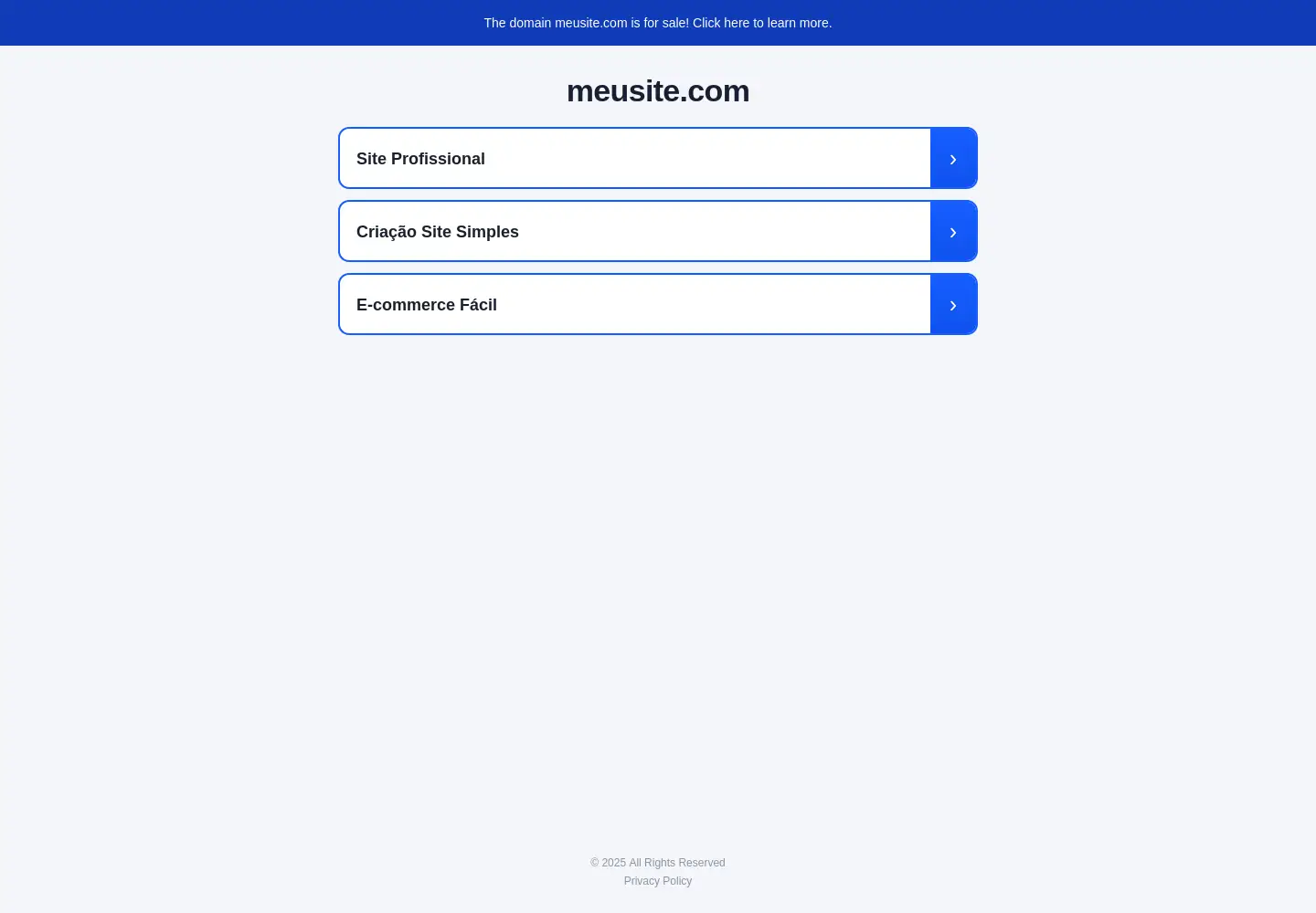 Captured homepage of meusite.com in the current scan