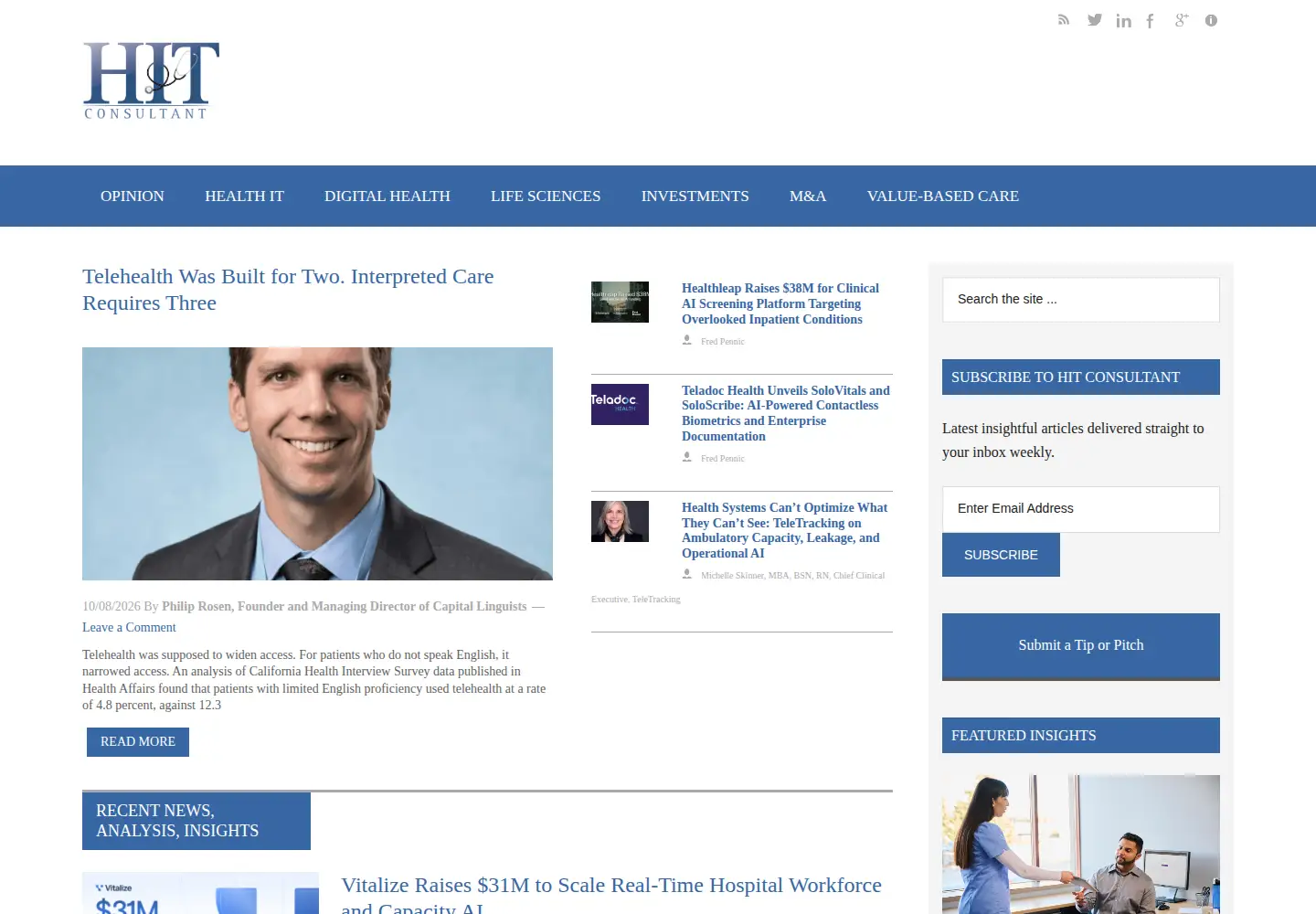 Screenshot of hitconsultant.net