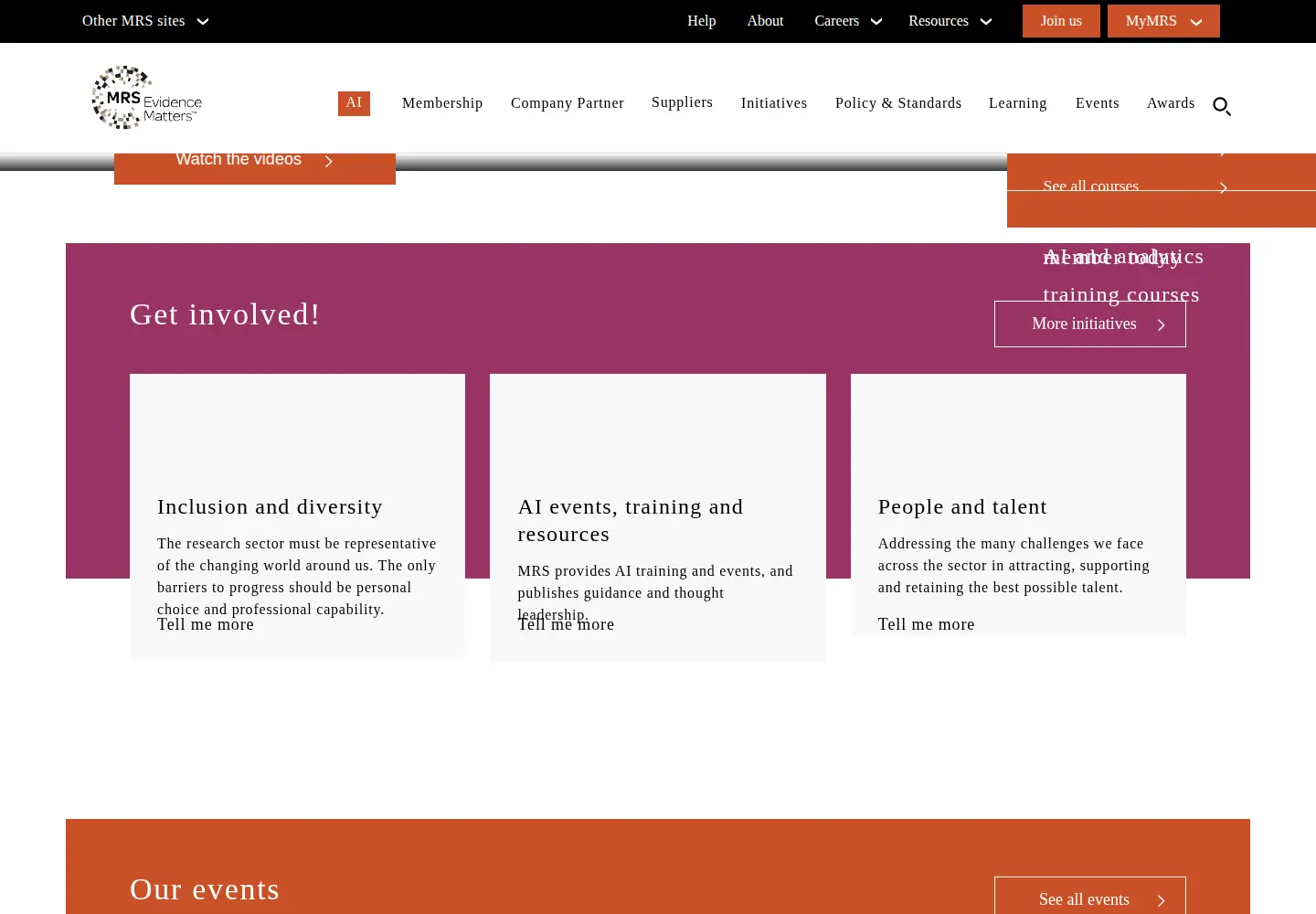Captured homepage of mrs.org.uk in the current scan