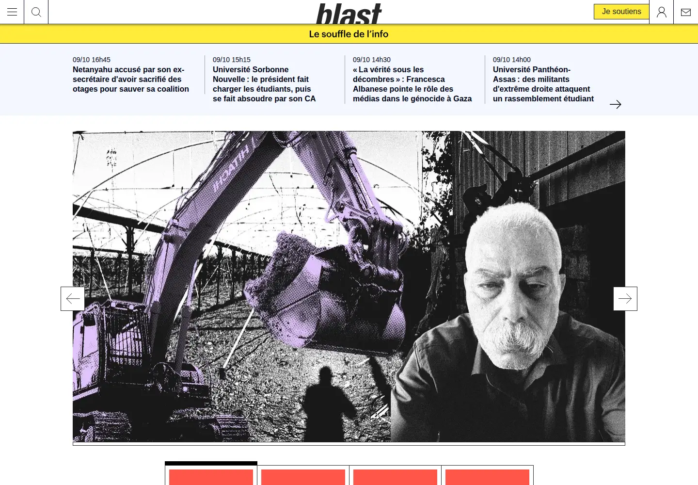 Screenshot of blast-info.fr