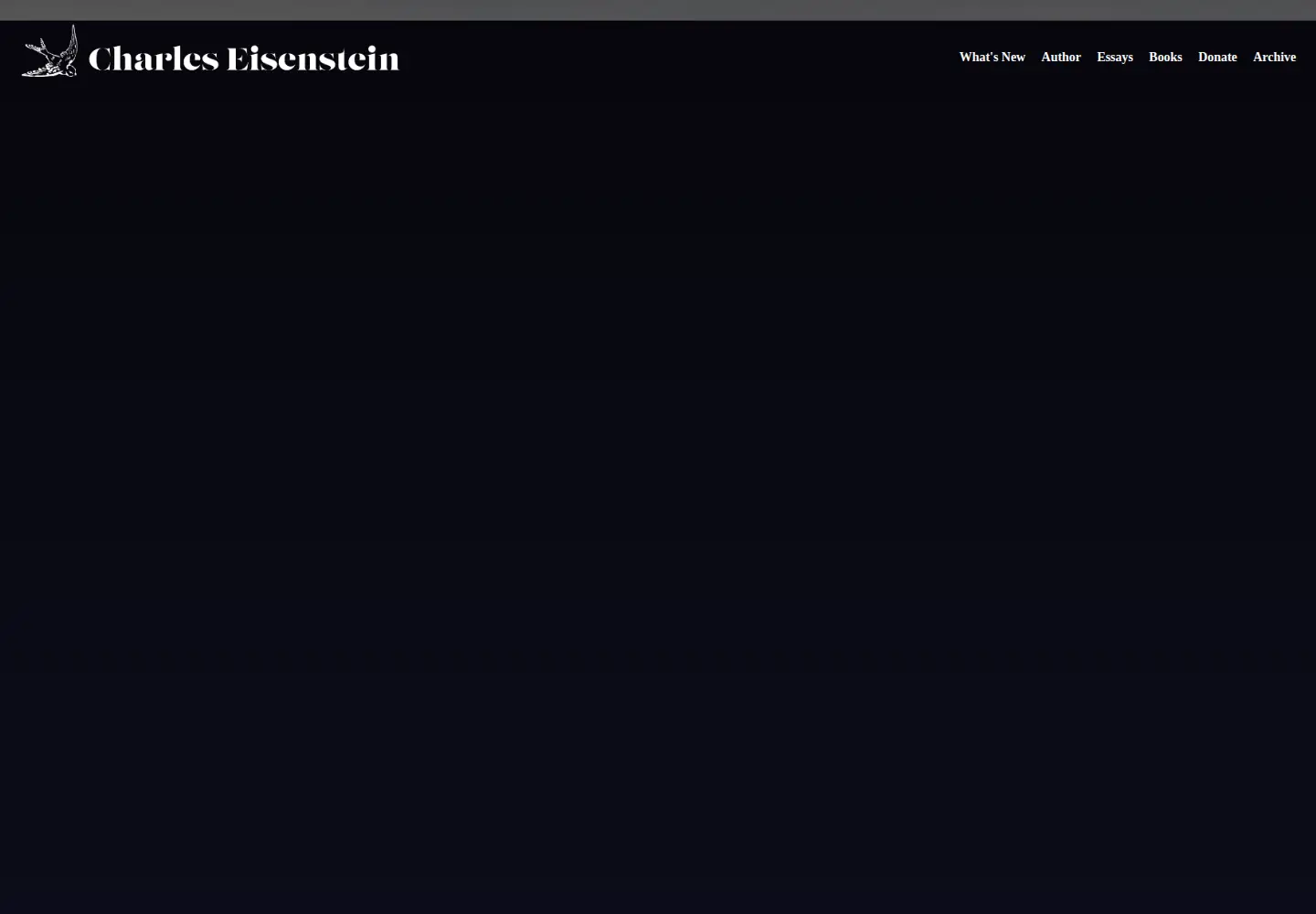 Screenshot of charleseisenstein.org