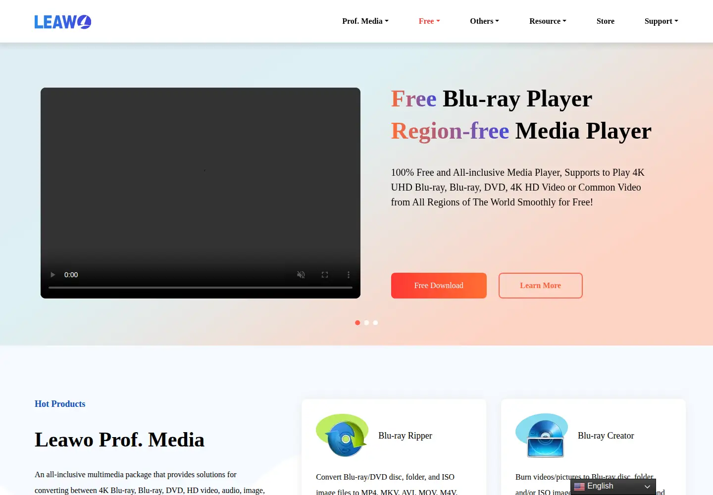 Screenshot of leawo.com