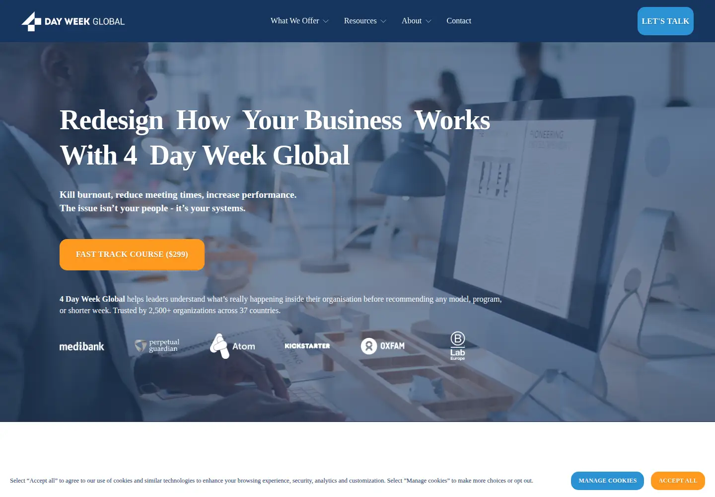 Screenshot of 4dayweek.com