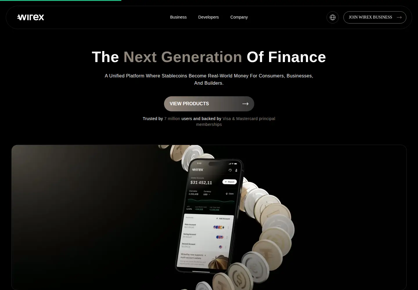 Screenshot of wirexapp.com