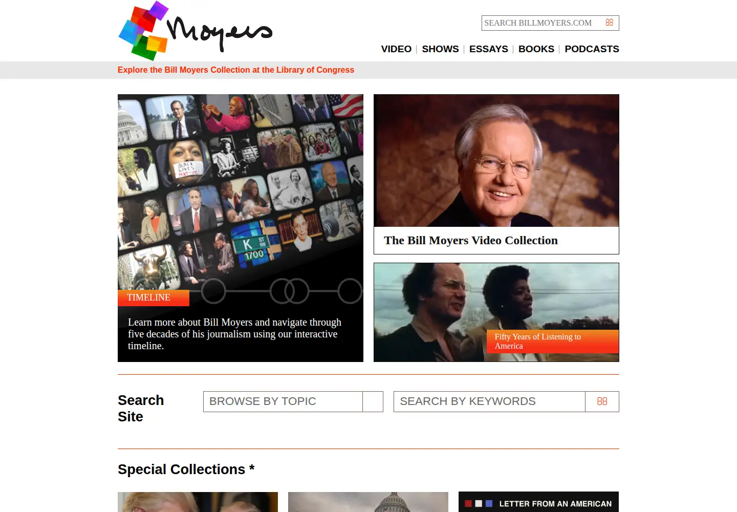 Screenshot of billmoyers.com