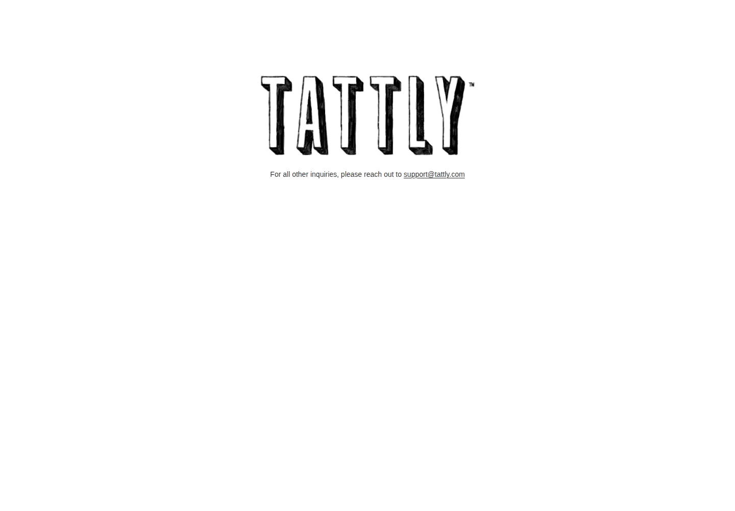 Captured homepage of tattly.com in the current scan