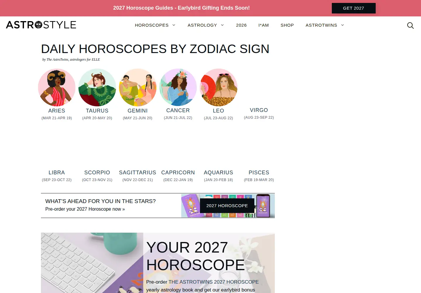 Screenshot of astrostyle.com
