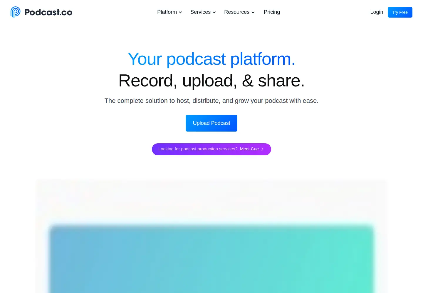 Screenshot of pod.co