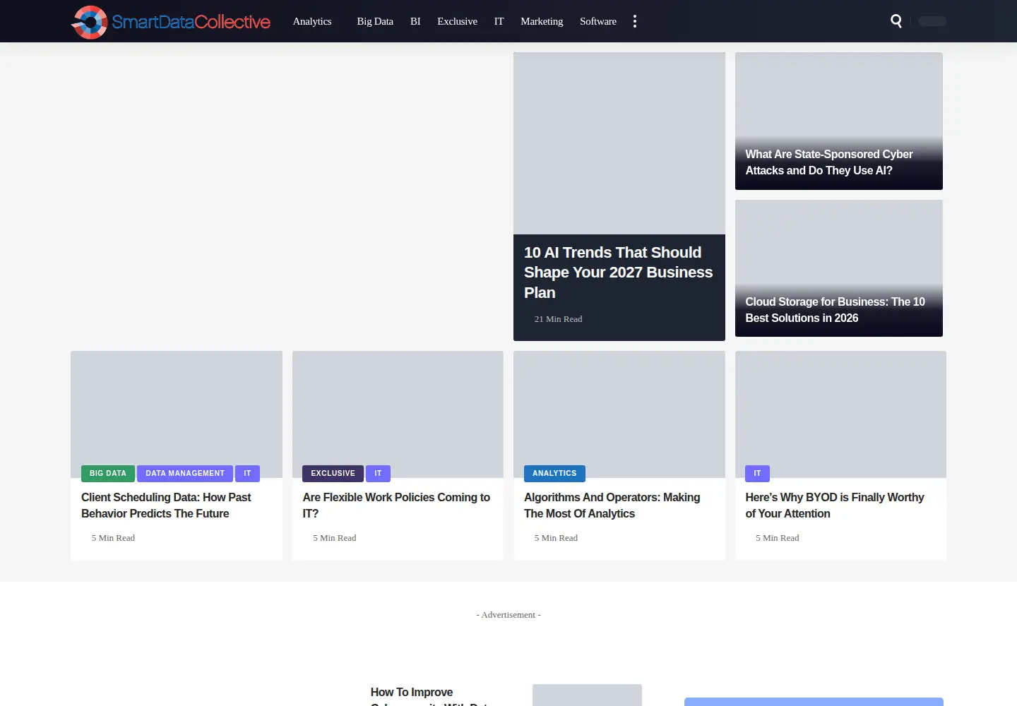 Screenshot of smartdatacollective.com