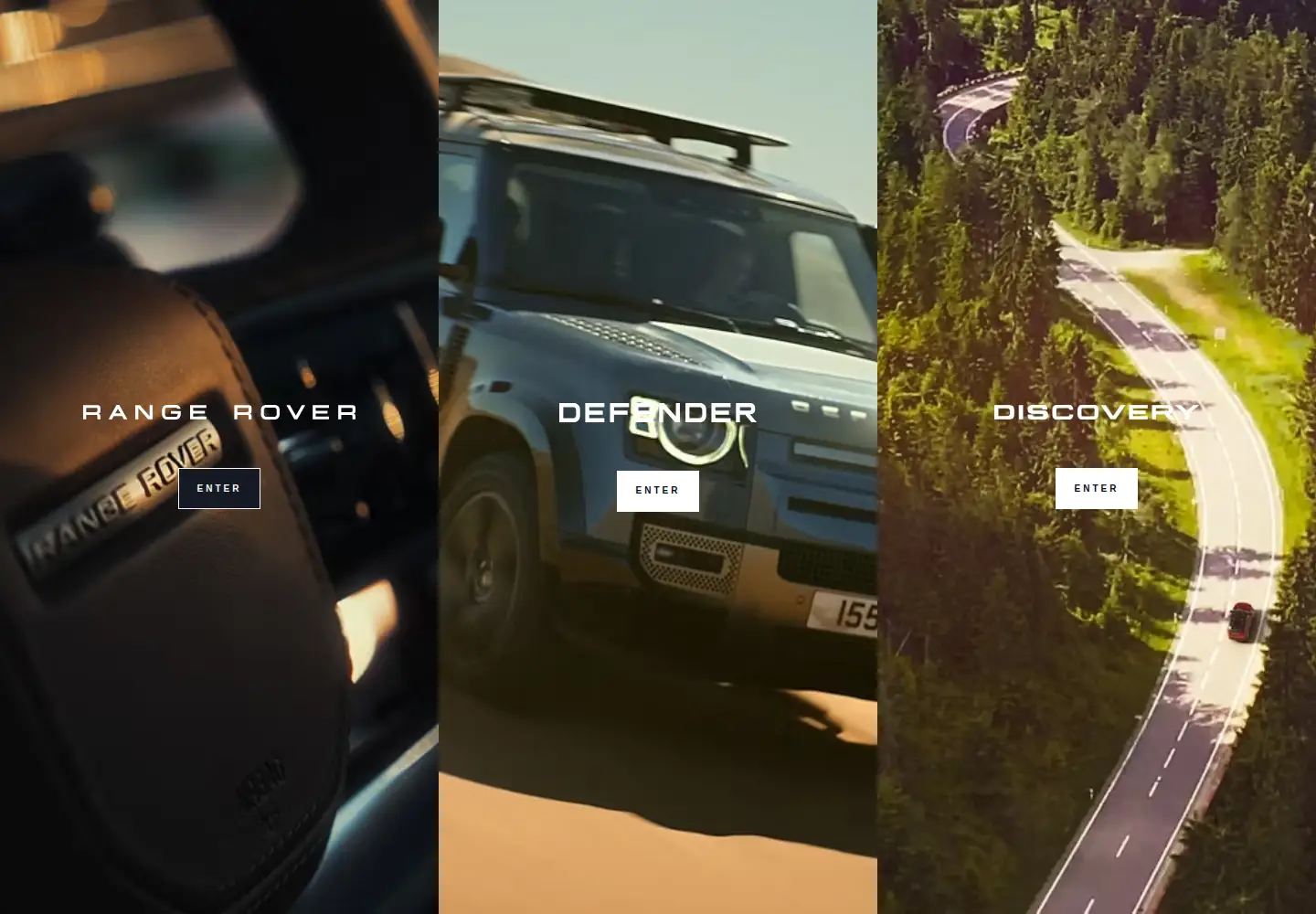 Screenshot of landroverusa.com
