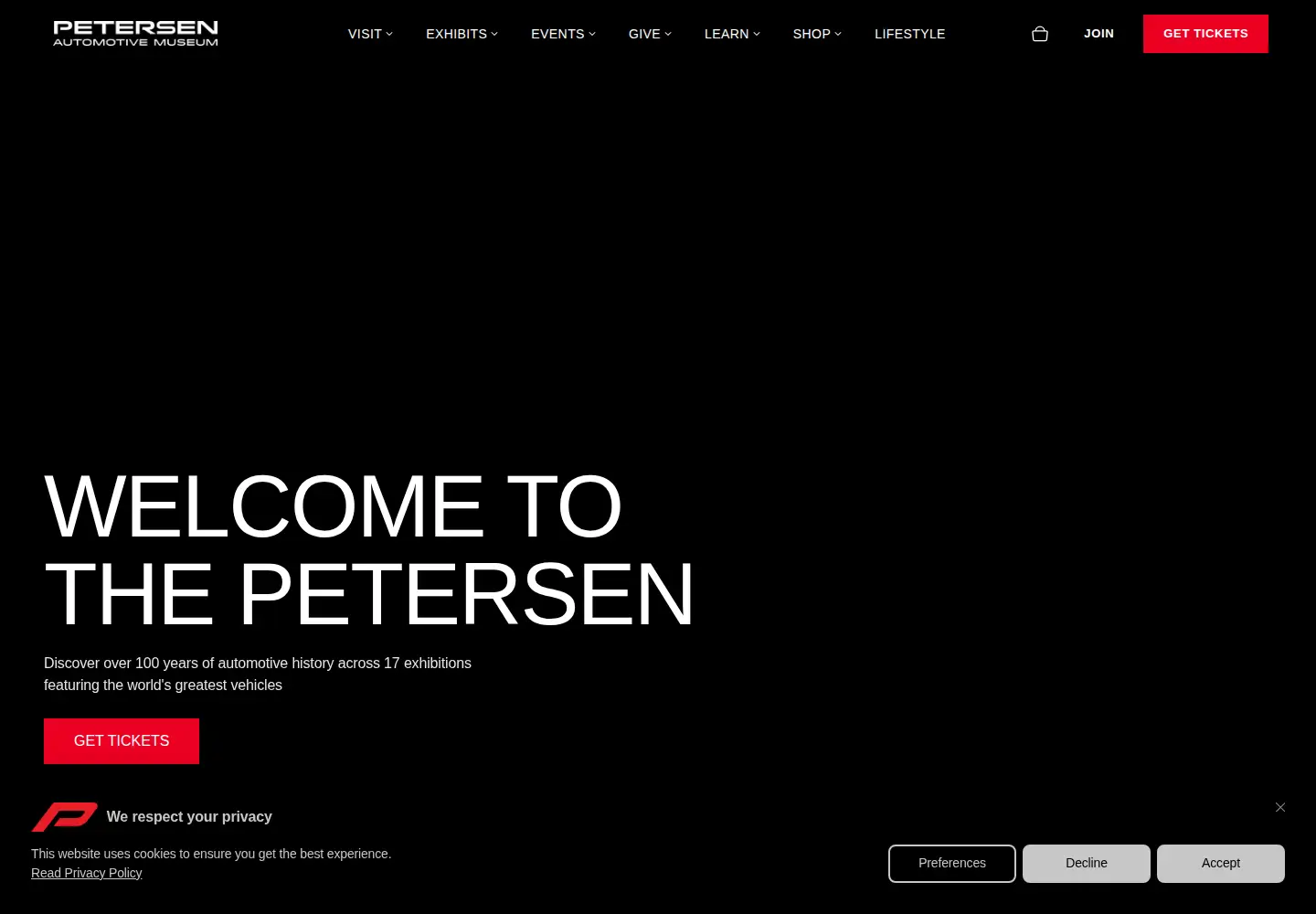 Screenshot of petersen.org