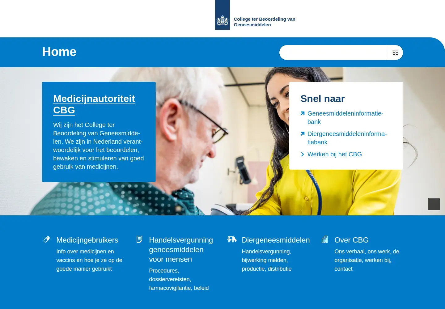 Screenshot of cbg-meb.nl