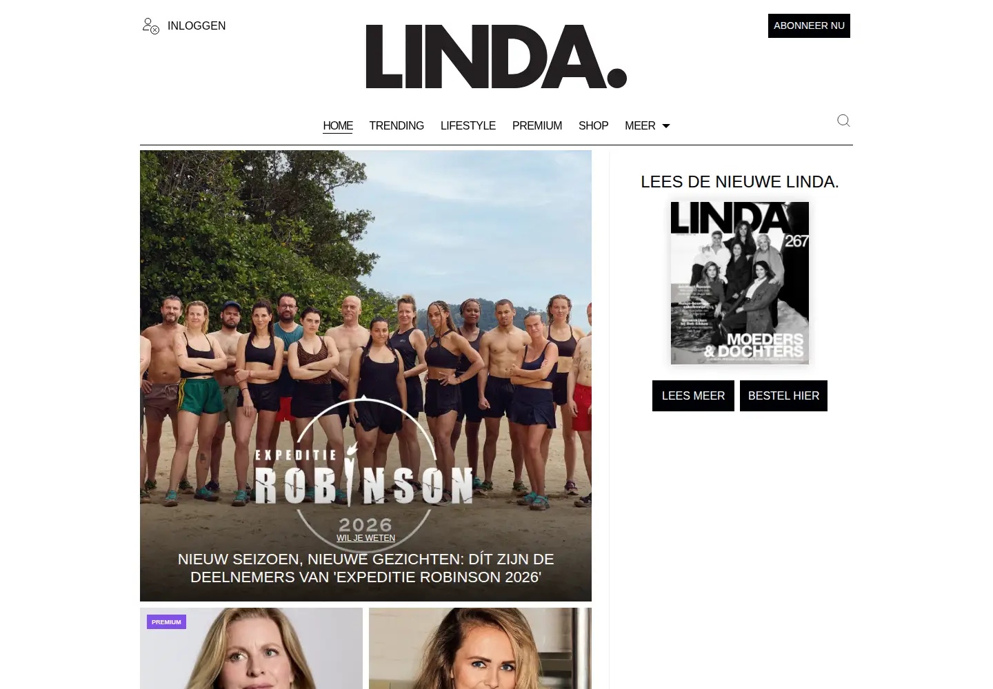 Screenshot of linda.nl
