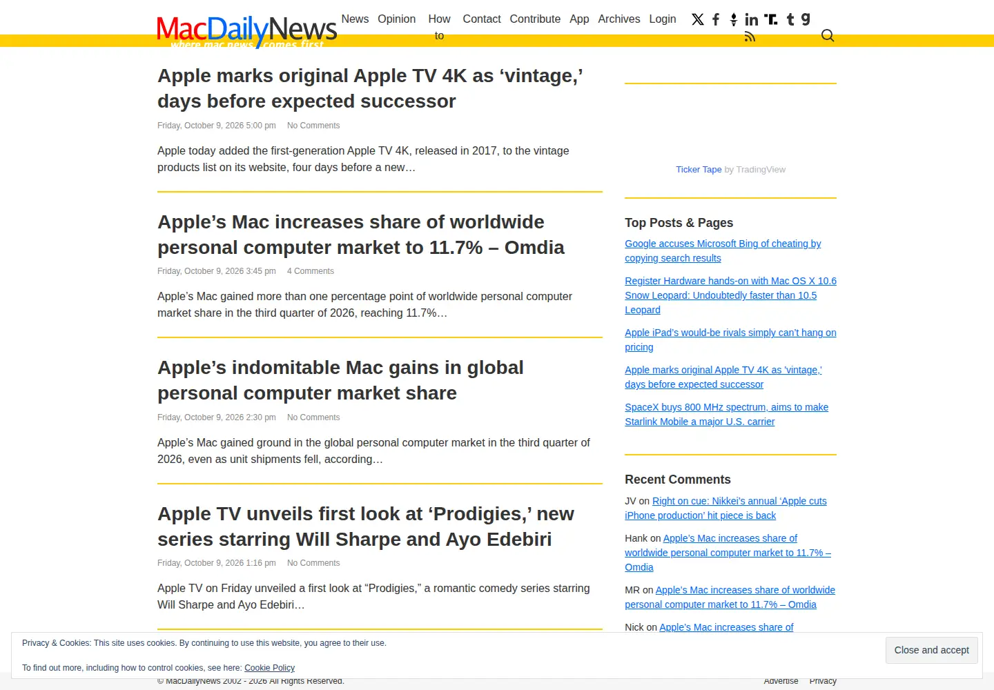 Screenshot of macdailynews.com
