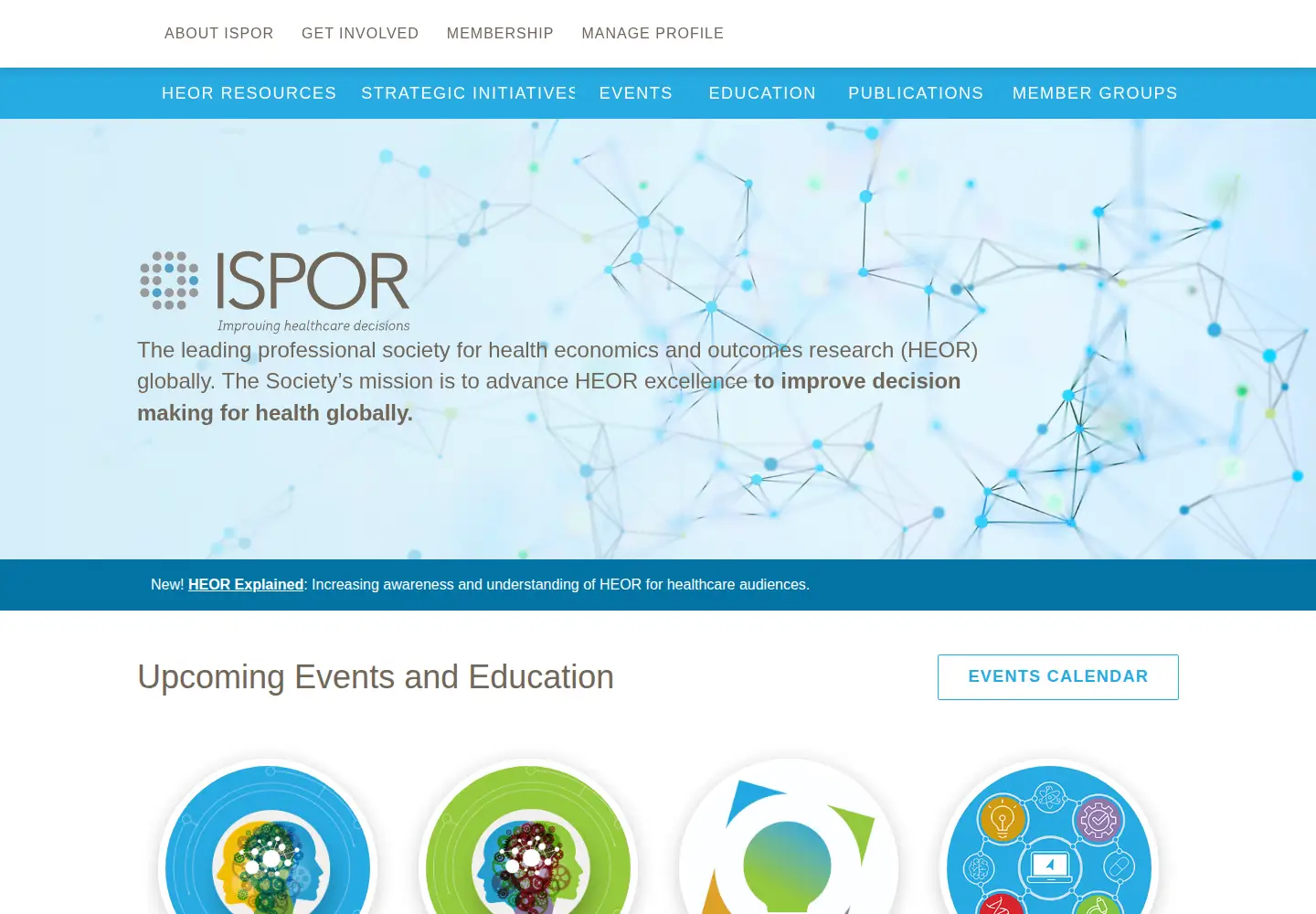 Screenshot of ispor.org