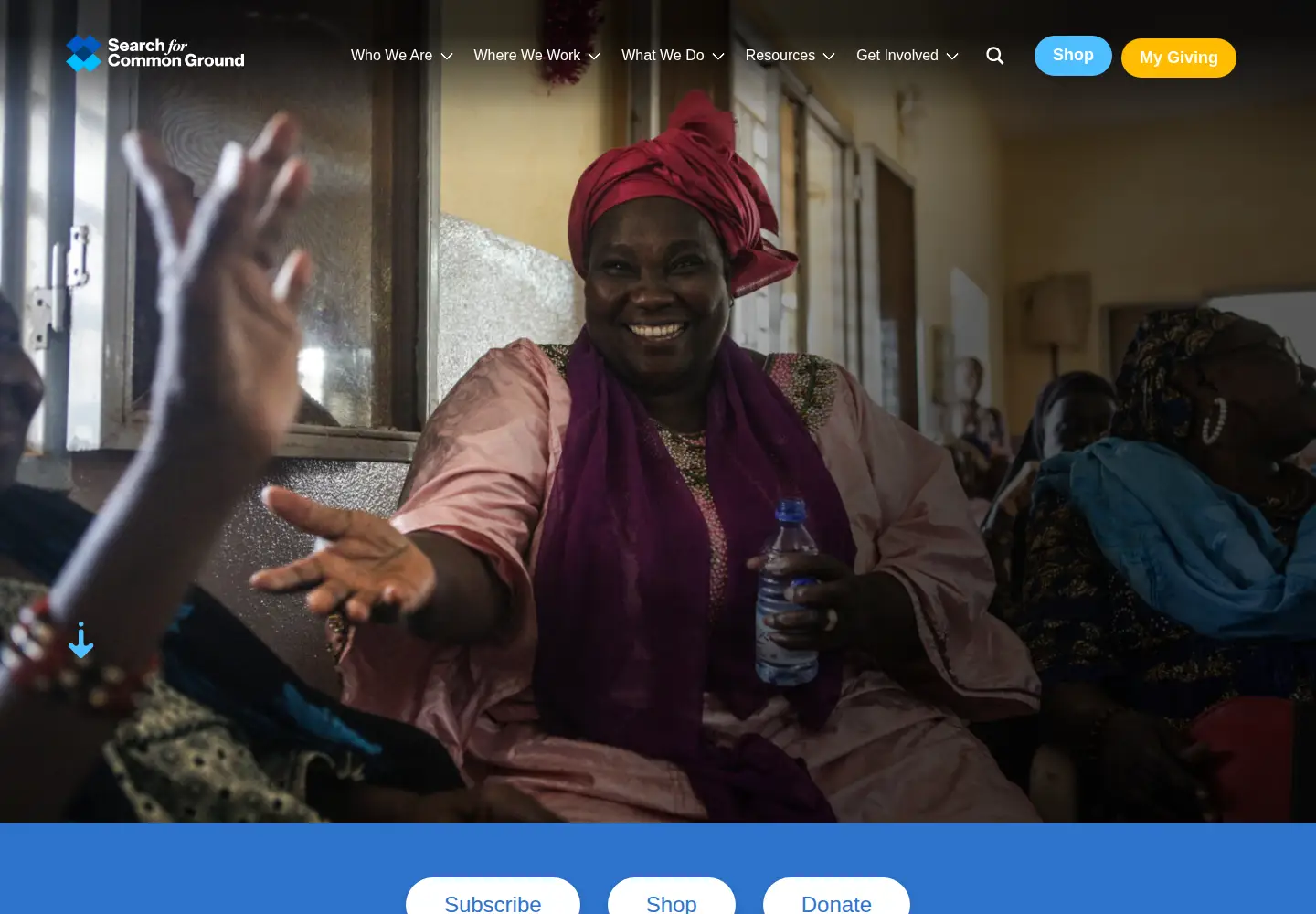 Screenshot of sfcg.org