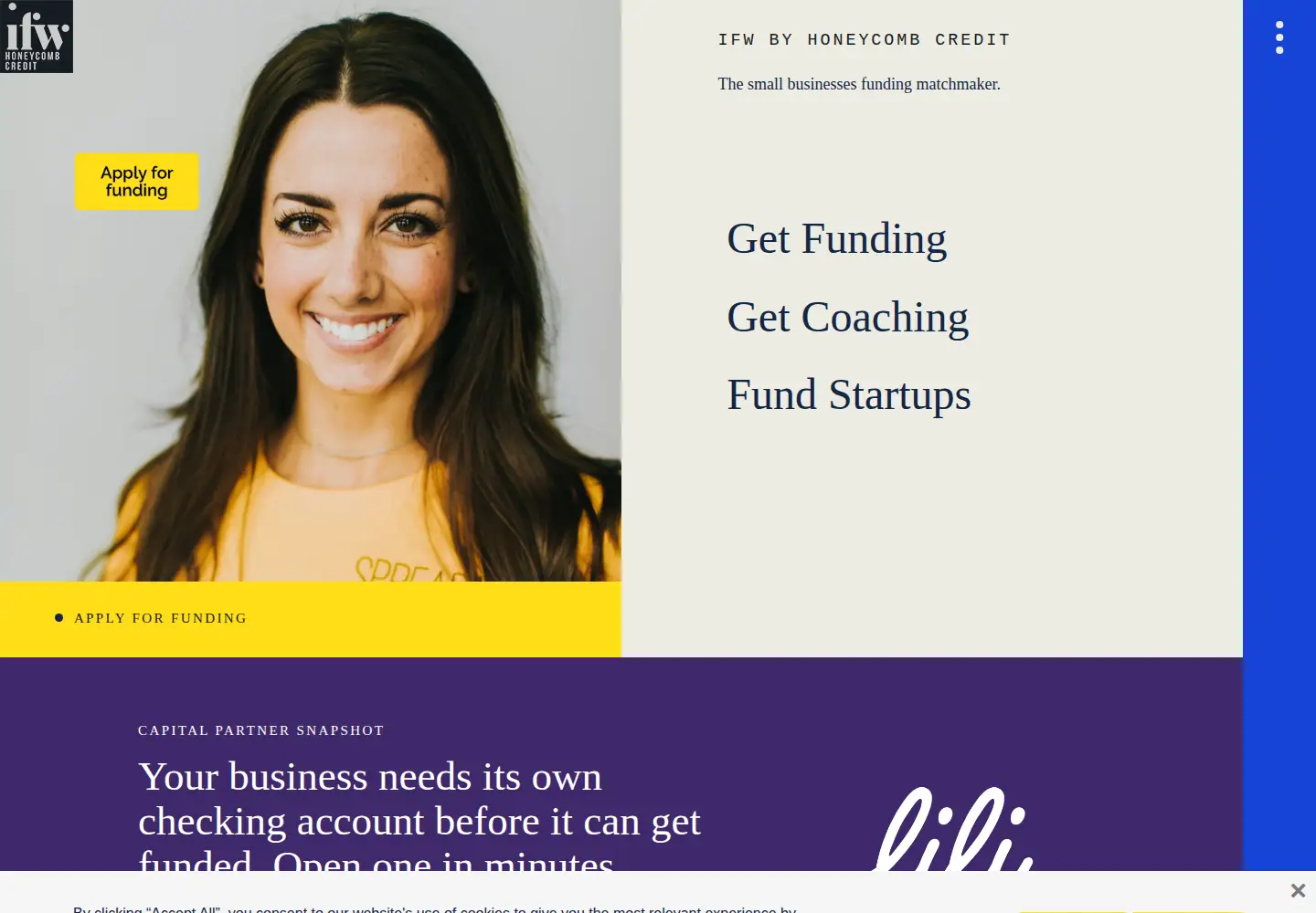 Screenshot of ifundwomen.com