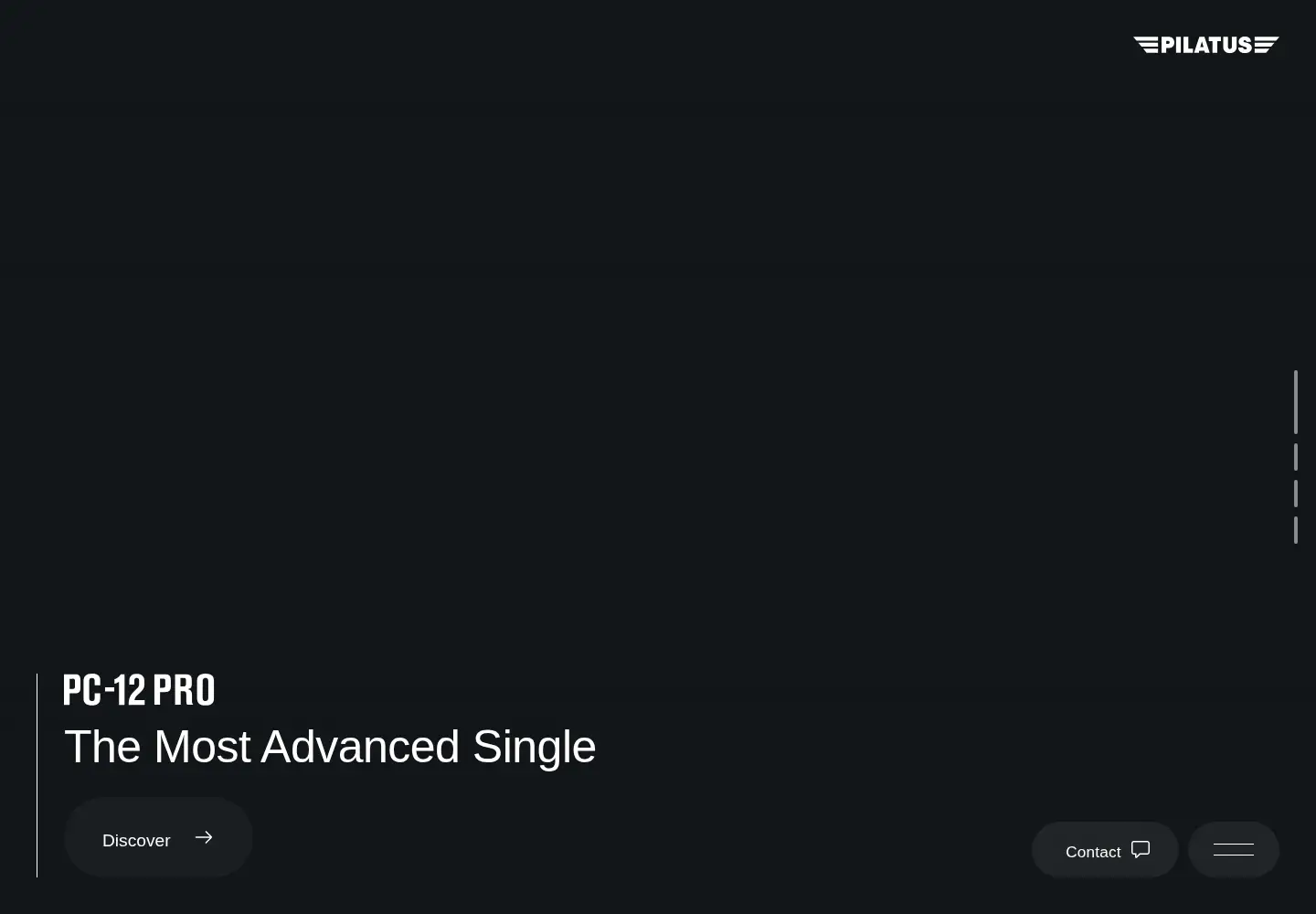 Screenshot of pilatus-aircraft.com