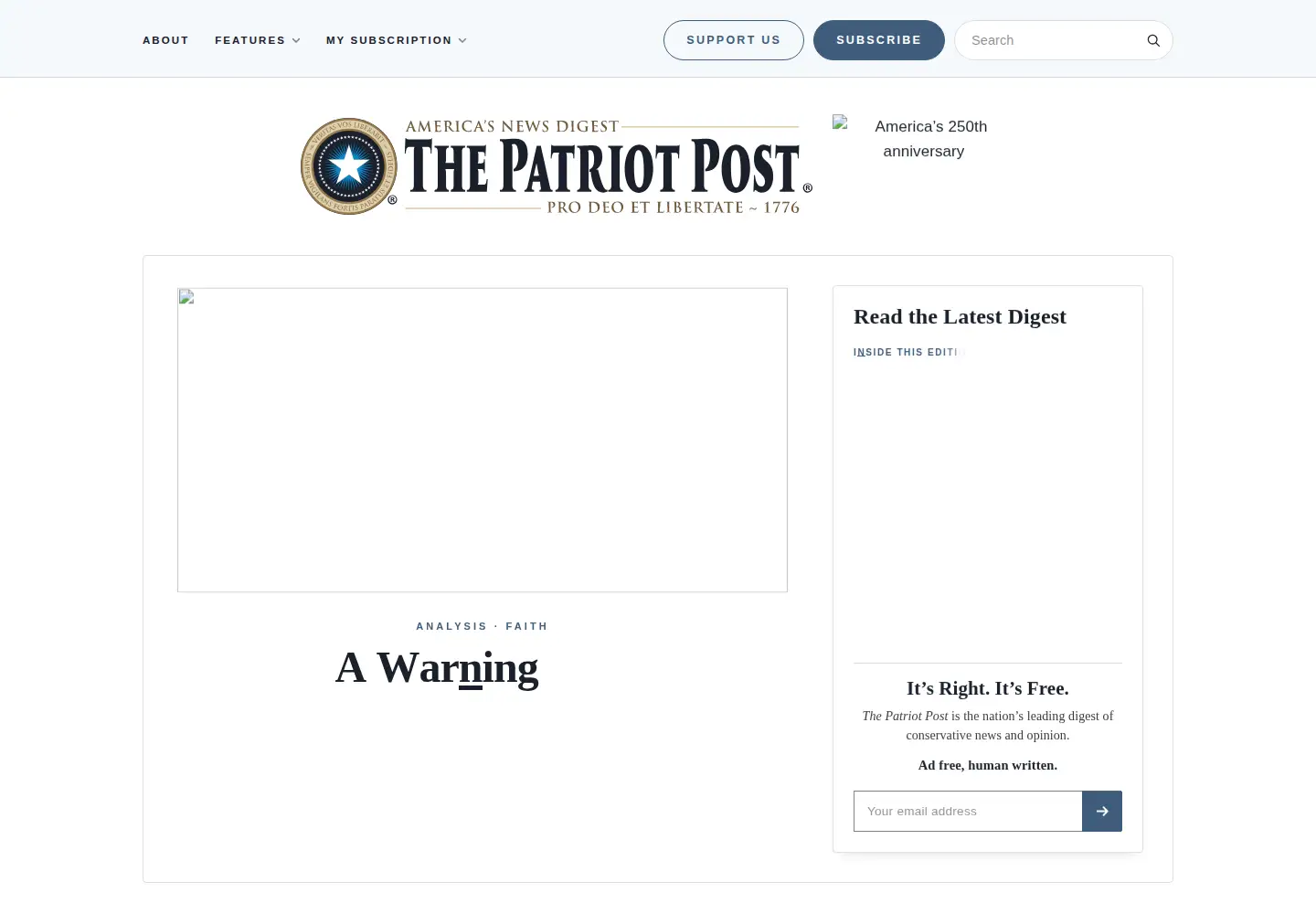 Screenshot of patriotpost.us