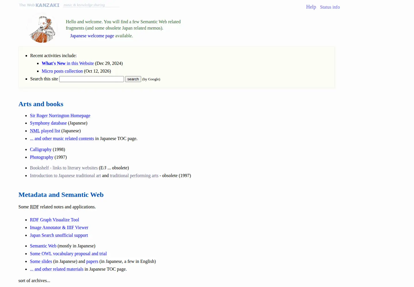 Screenshot of kanzaki.com