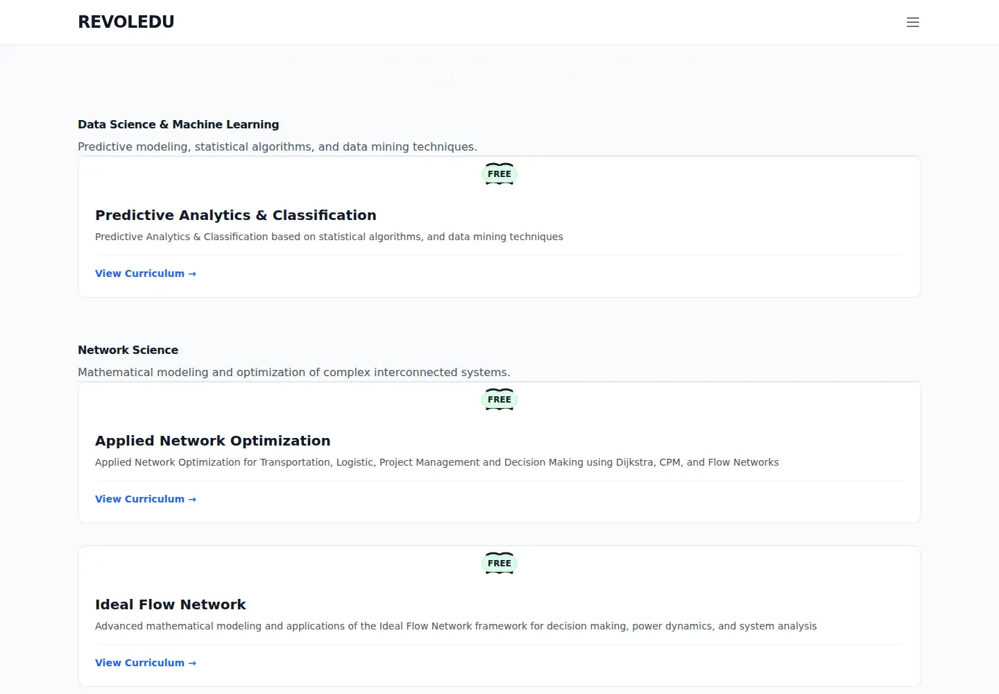 Screenshot of revoledu.com