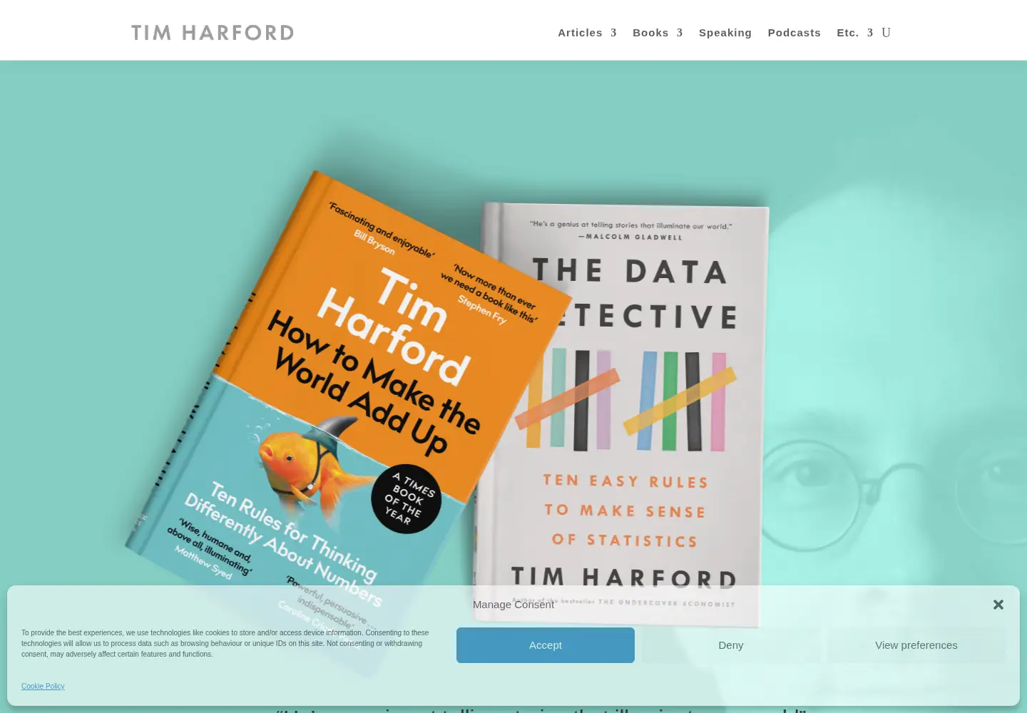 Screenshot of timharford.com