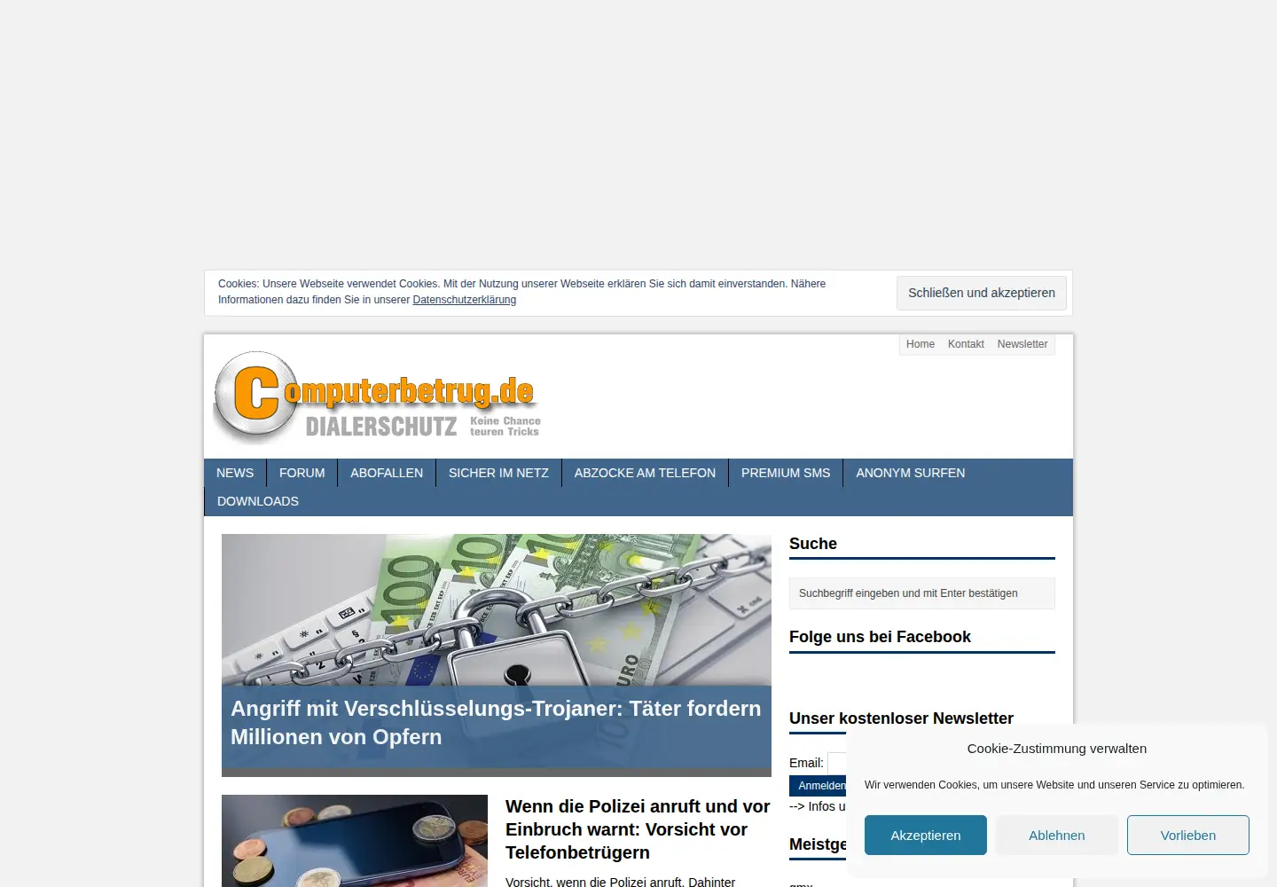 Screenshot of computerbetrug.de