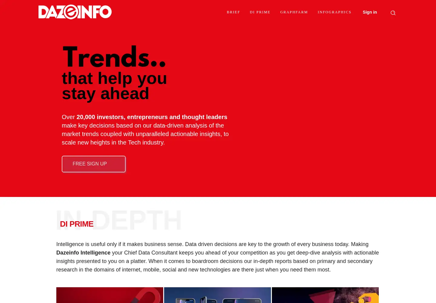 Screenshot of dazeinfo.com