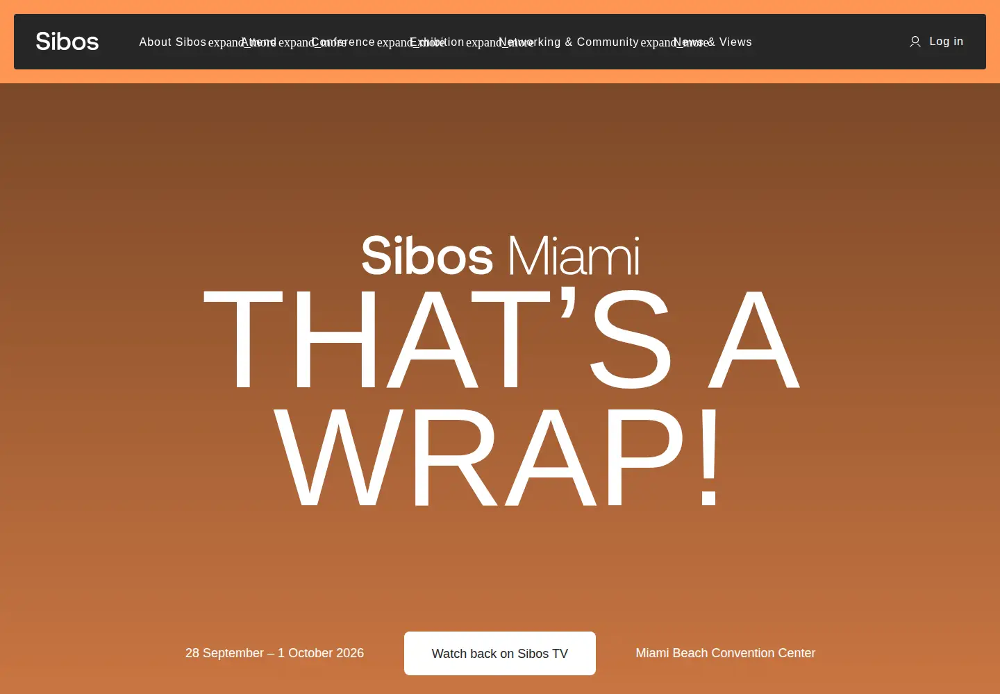 Screenshot of sibos.com