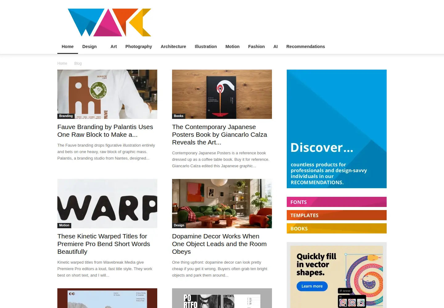 Captured homepage of weandthecolor.com in the current scan