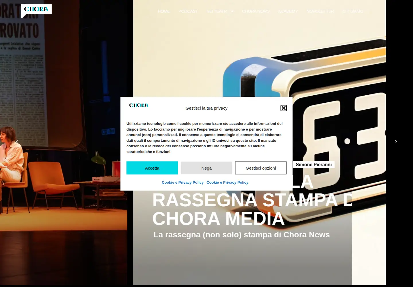 Screenshot of choramedia.com