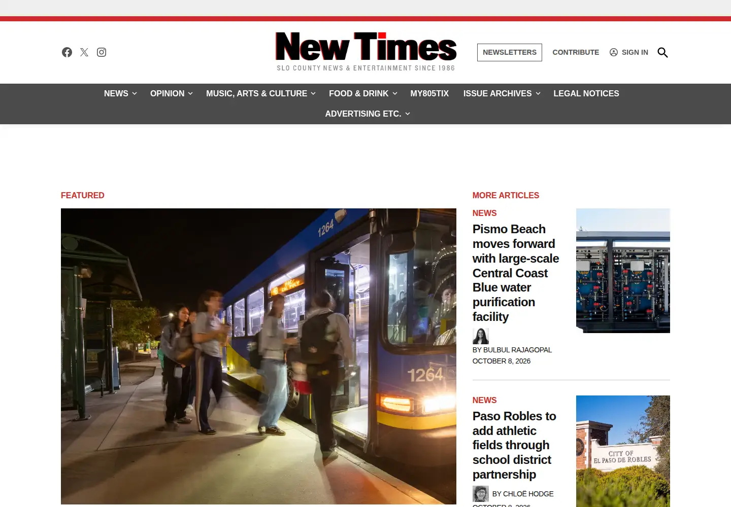Screenshot of newtimesslo.com