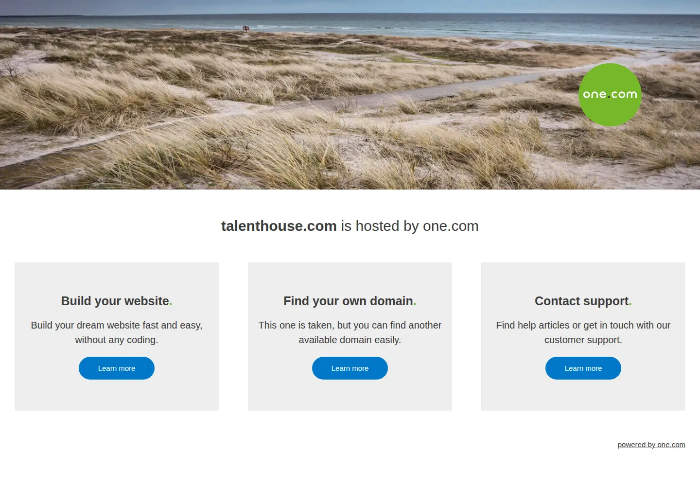 Screenshot of talenthouse.com