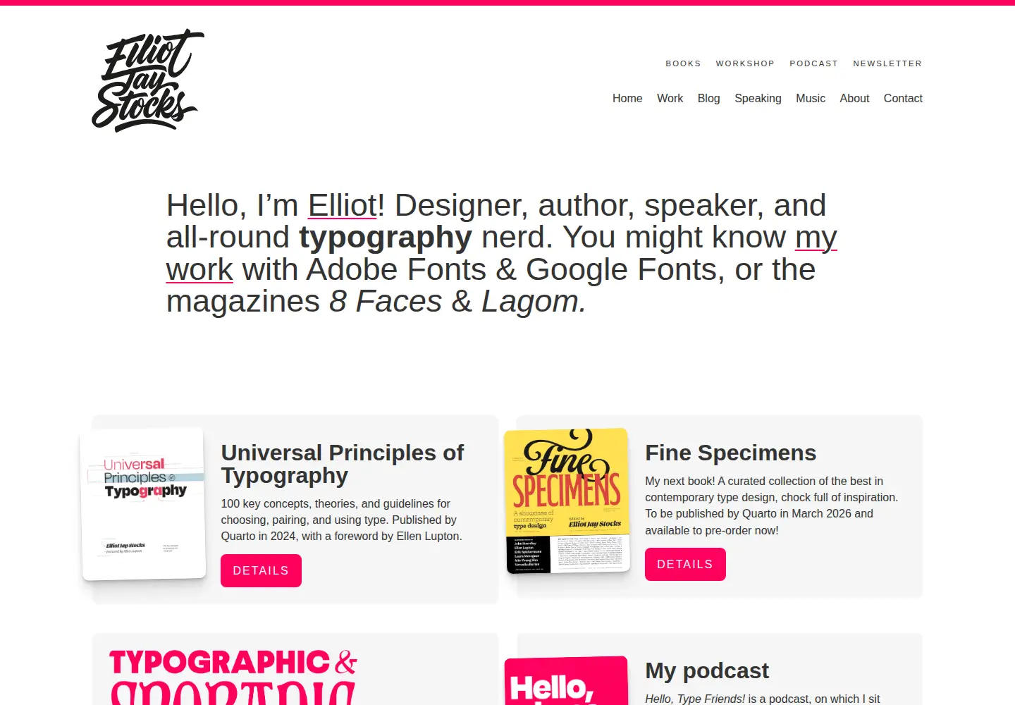 Screenshot of elliotjaystocks.com