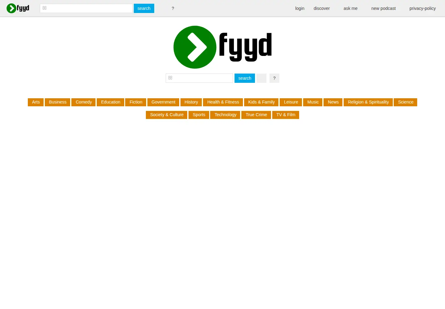 Screenshot of fyyd.de