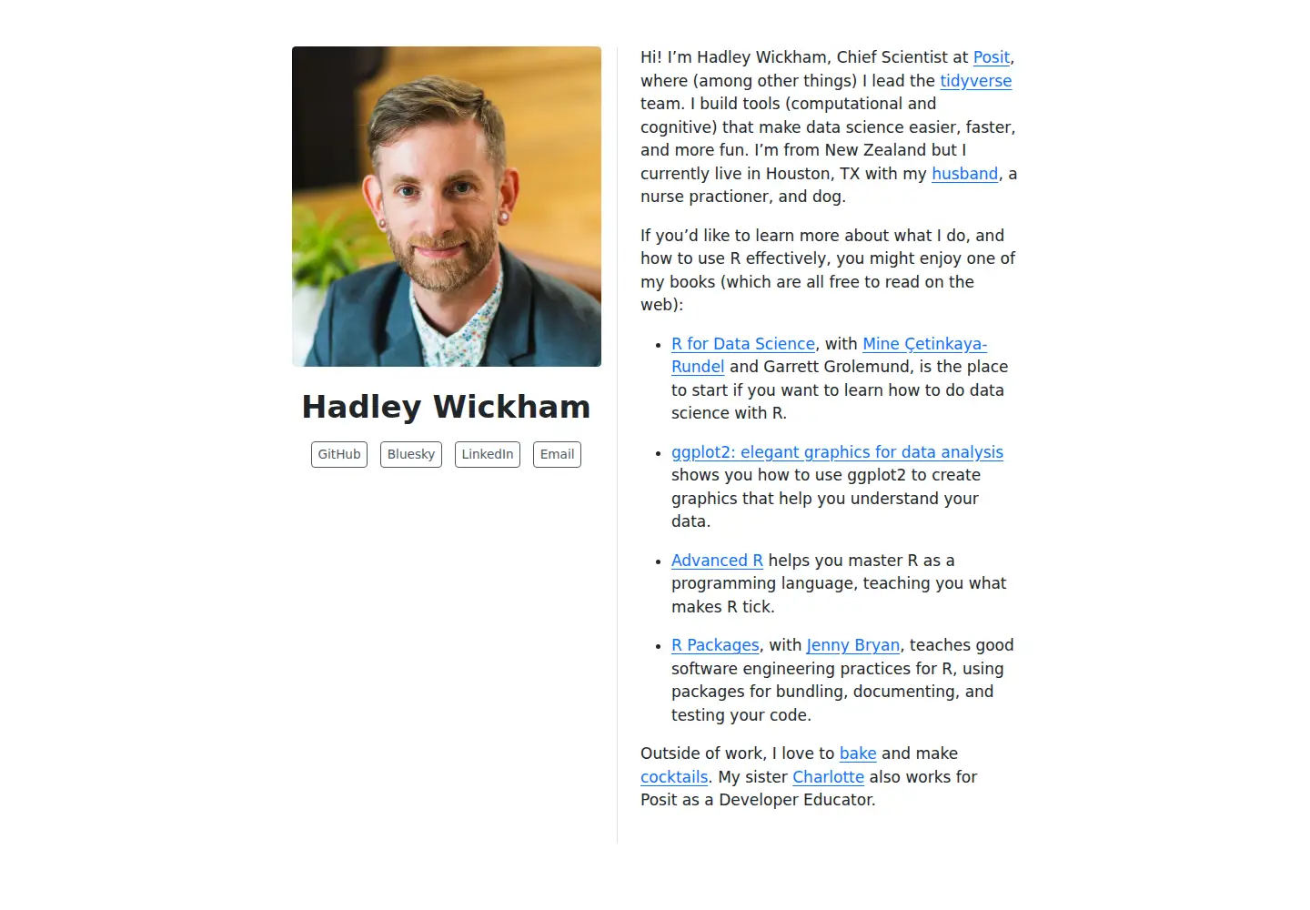 Screenshot of hadley.nz