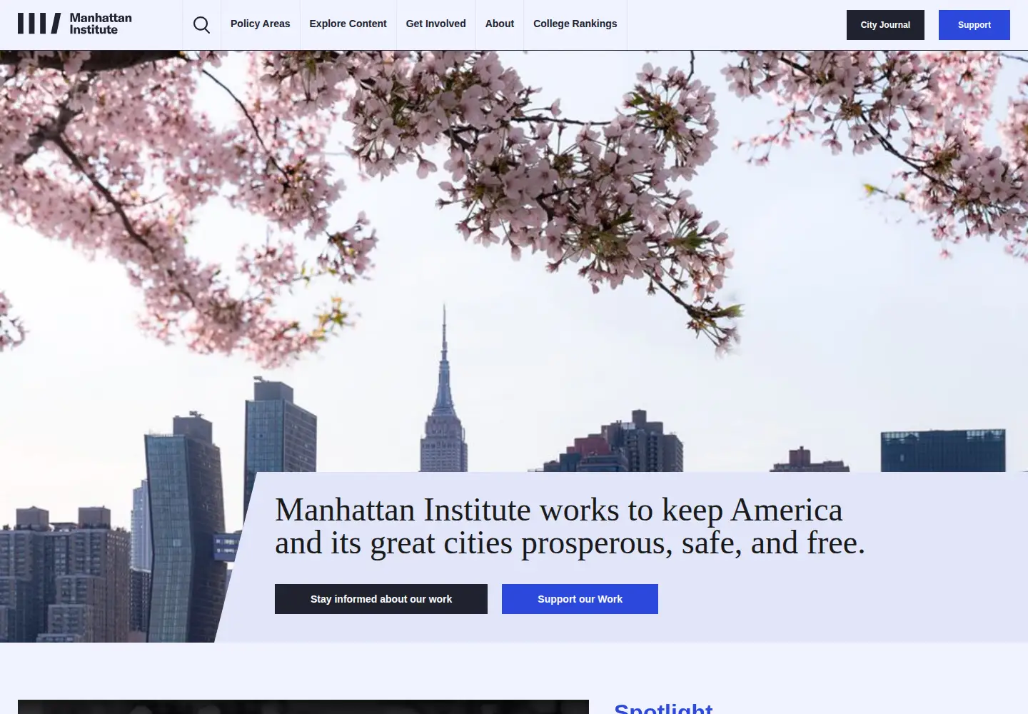 Screenshot of manhattan-institute.org