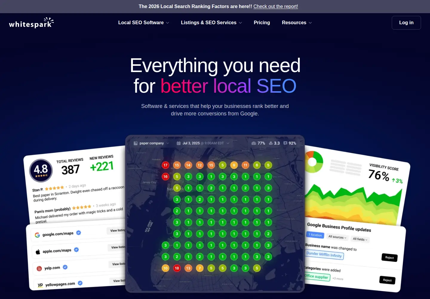 Screenshot of whitespark.ca