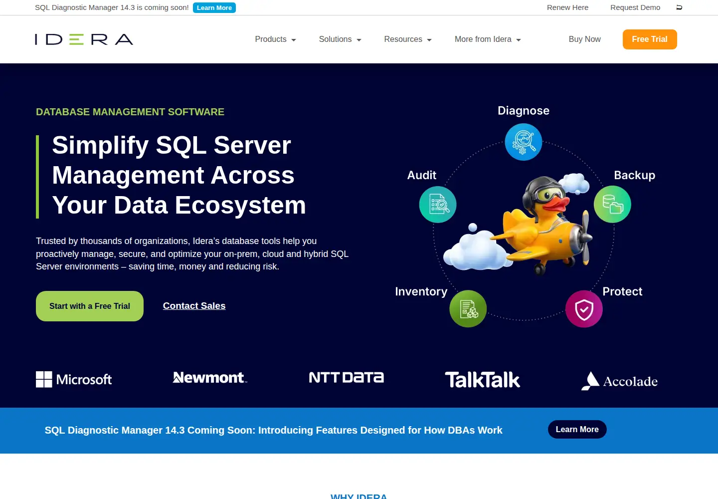 Screenshot of idera.com