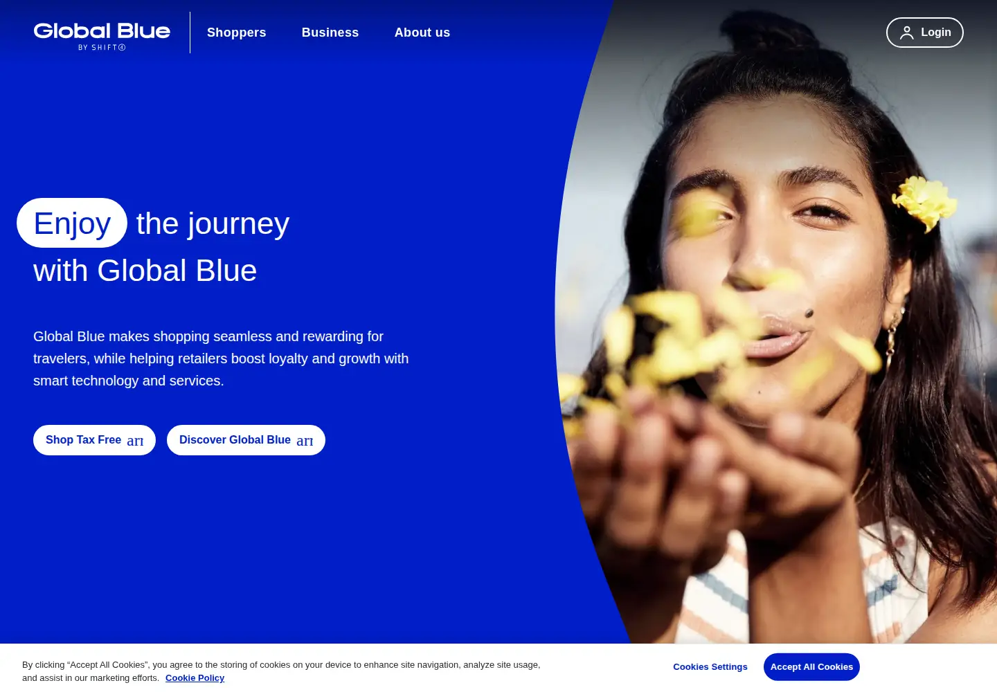 Screenshot of globalblue.com