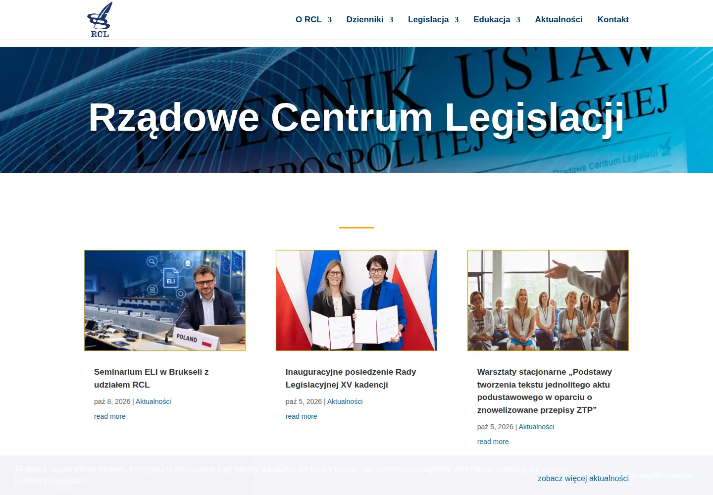 Screenshot of rcl.gov.pl