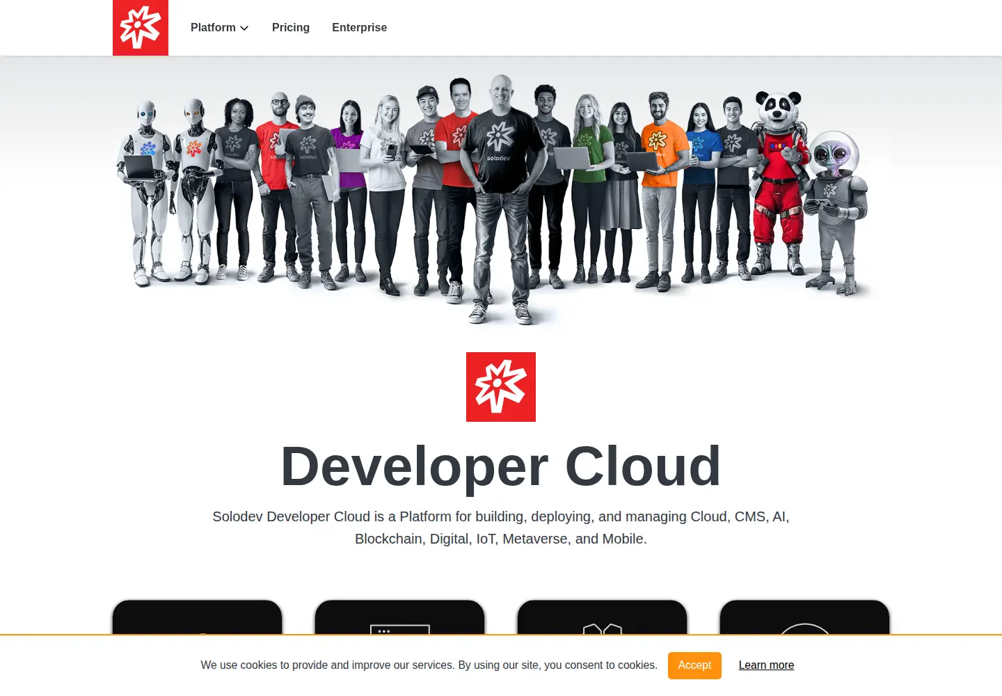Captured homepage of solodev.com in the current scan